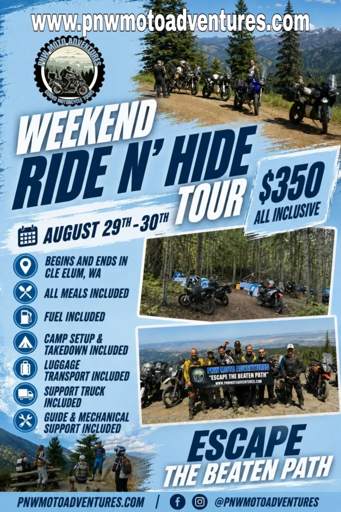 pnw ride n hide tour 2026